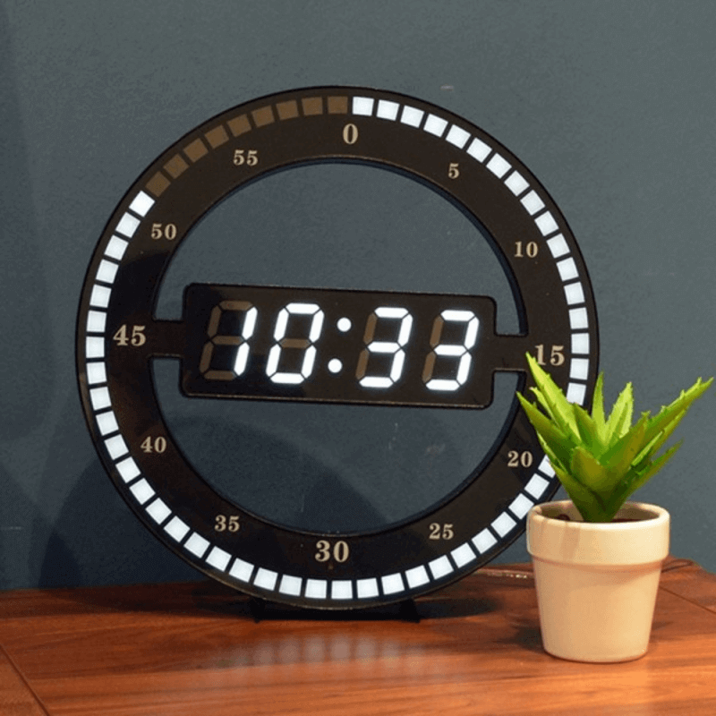 Digital led desktop / wall clock