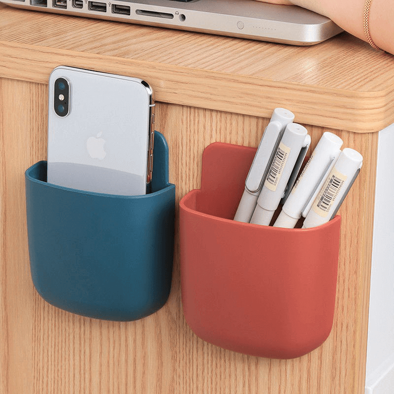 Wall-mounted punch-free storage box