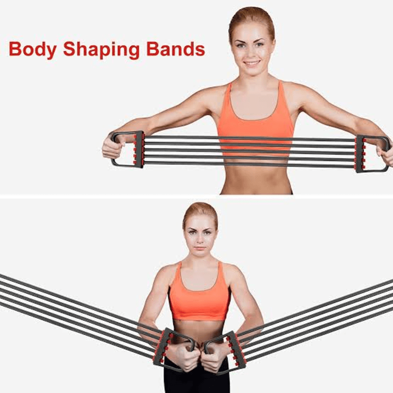 Multi-function 5 rubber tubes chest expander