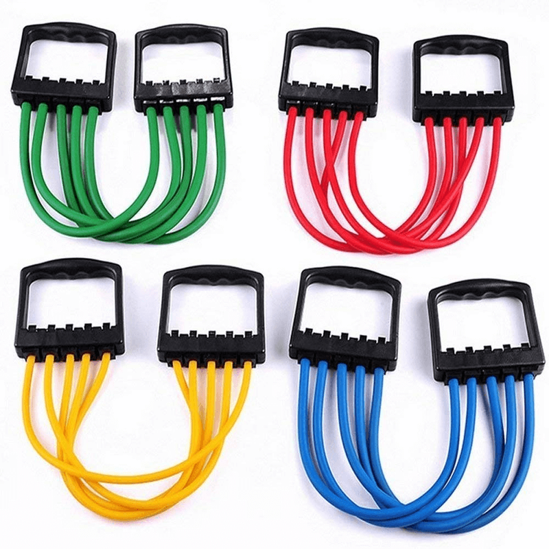 Multi-function 5 rubber tubes chest expander