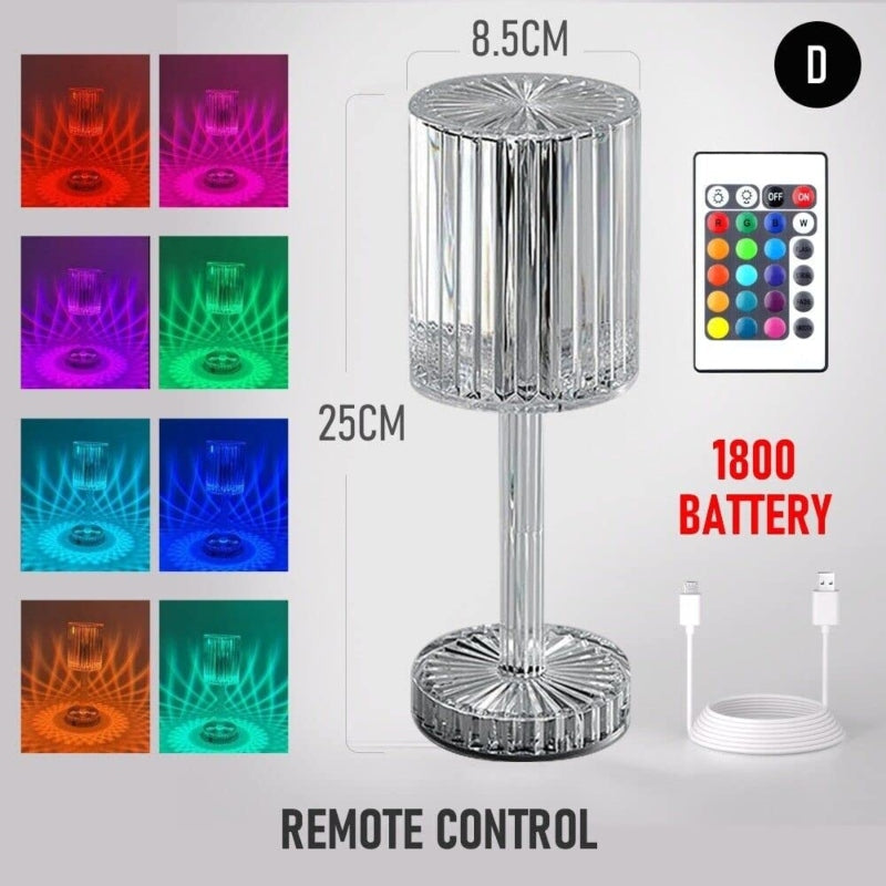 Daimond shape touch lamp with remote