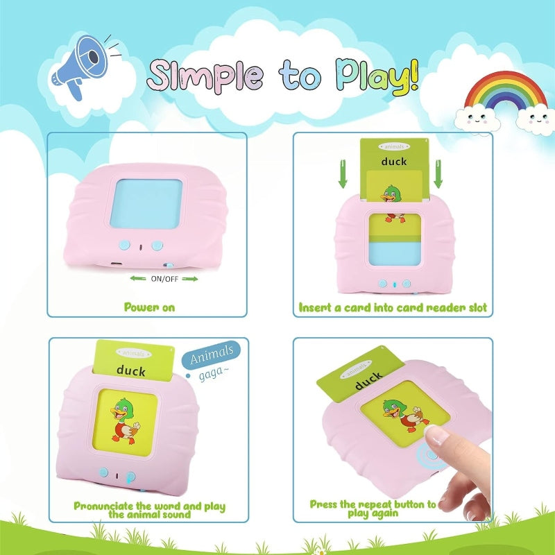 Audible baby reading machine for kids