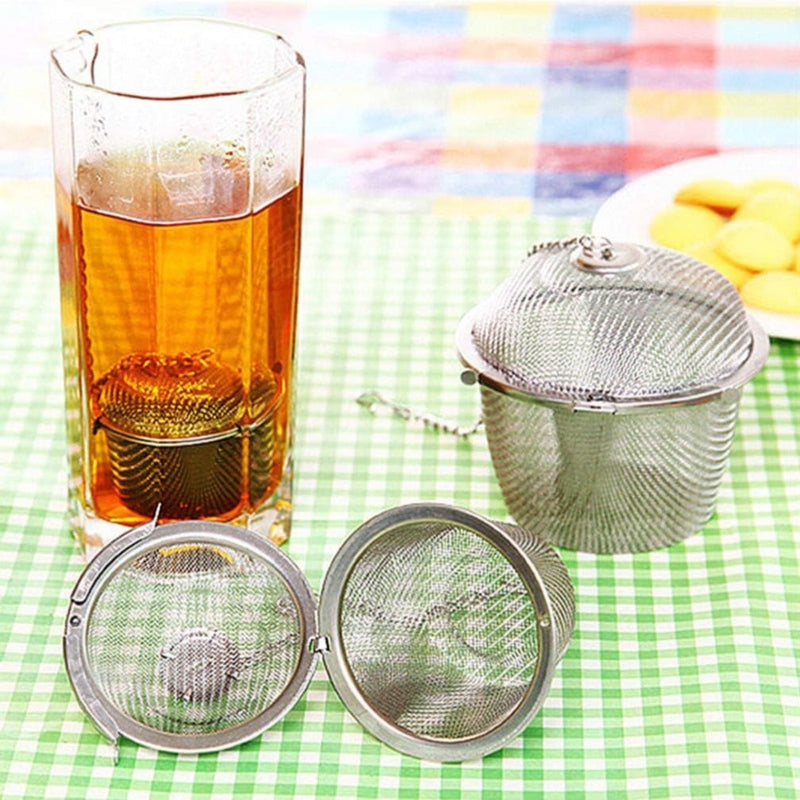 Stainless steel soup taste spice box basket