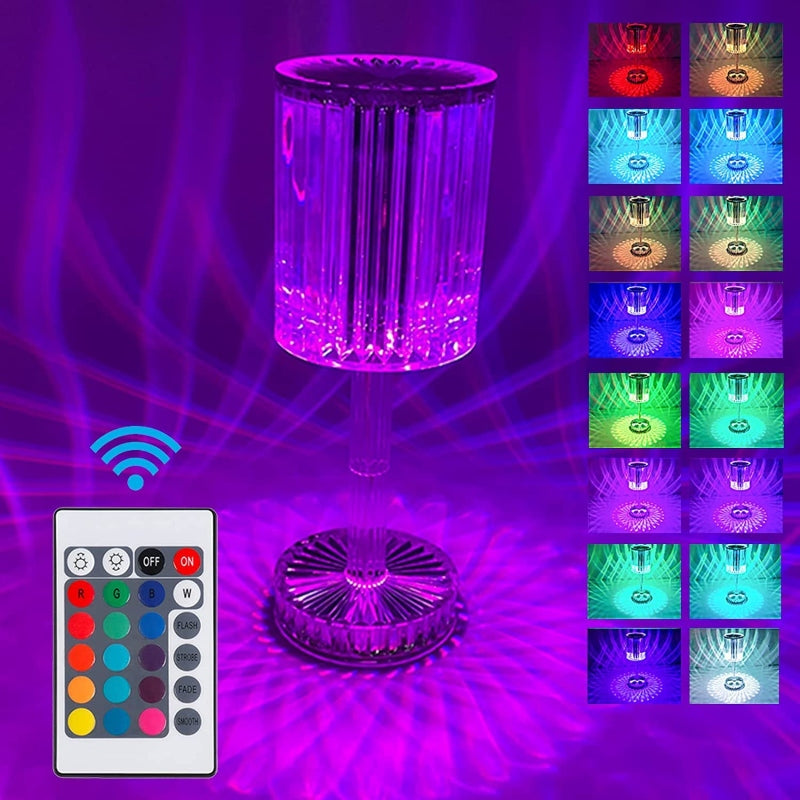 Daimond shape touch lamp with remote