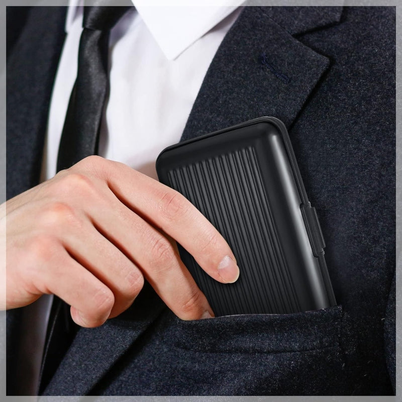 Waterproof stainless steel business credit card case