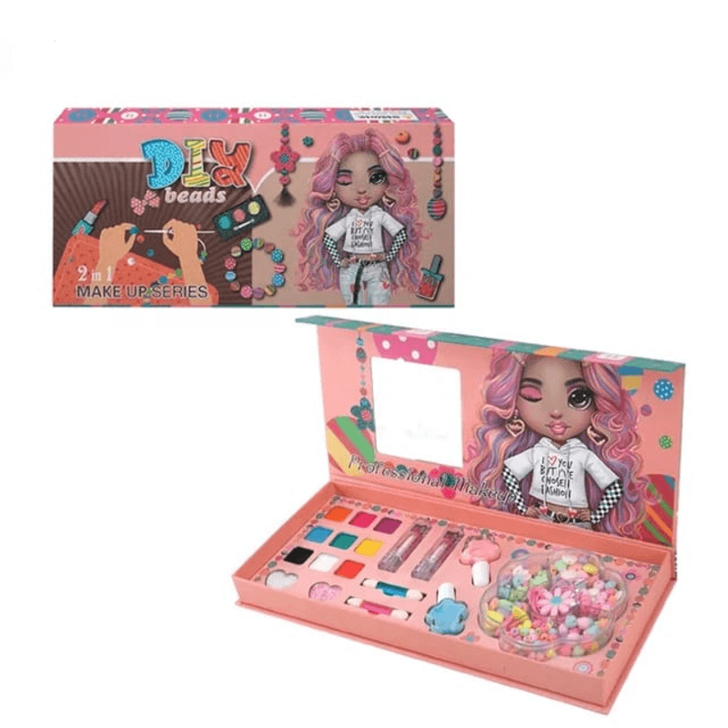 Eyeshadow palette makeup & diy beading kit