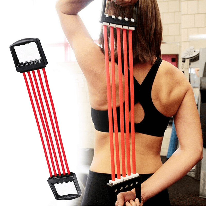 Multi-function 5 rubber tubes chest expander