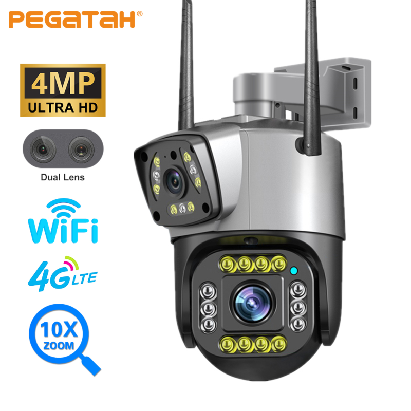4mp dual screen ptz wifi camera