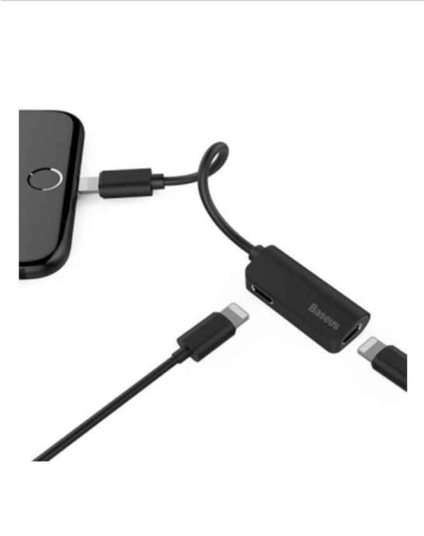 Baseus l37 ip male to double ip female adaptar