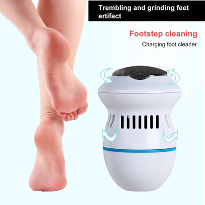 Callus remover with built-in vacuum electric foot grinder