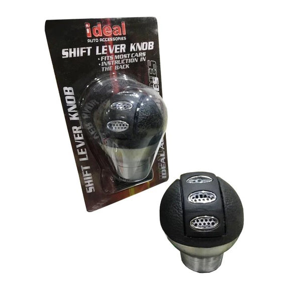 Gear knob - black & silver