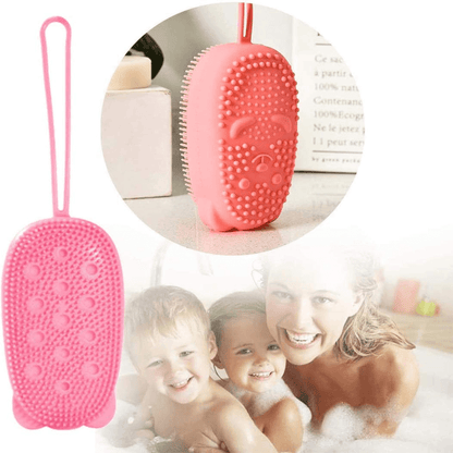 Silicone shower sponge body scrubber