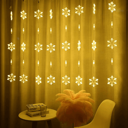 Curtain string lights for room decor