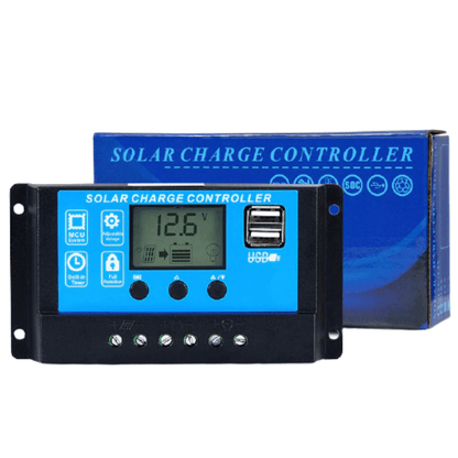 Pwm 10a lcd display solar charge controller 12v/24v