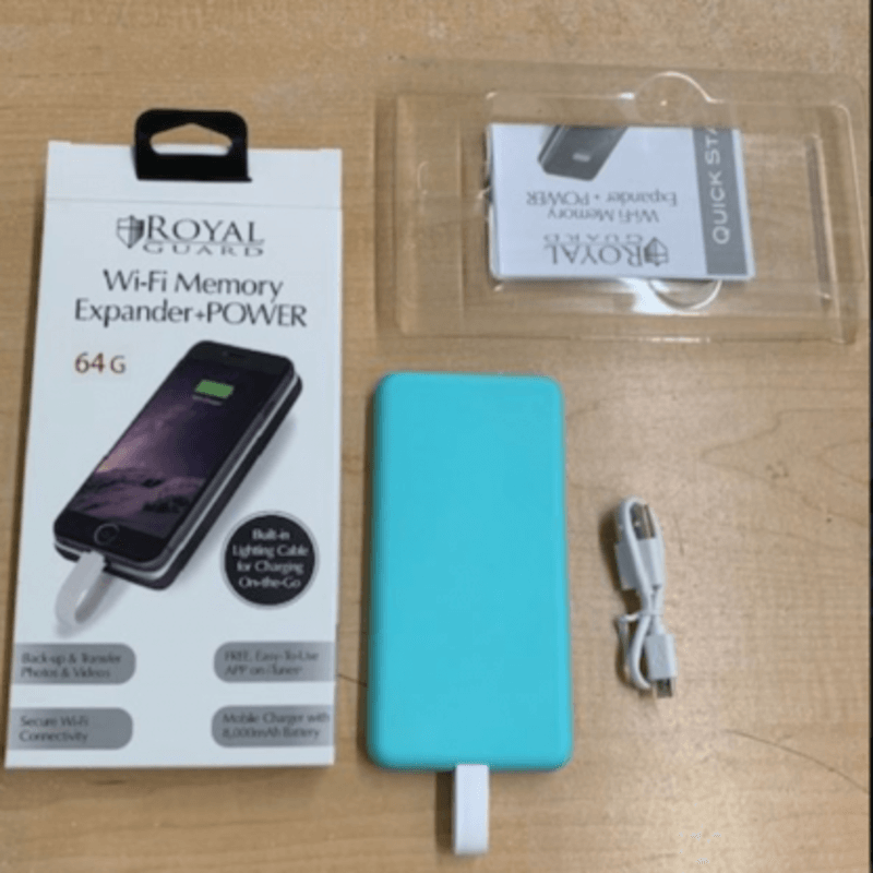 Royal guard 64 gb power bank 8,000mah