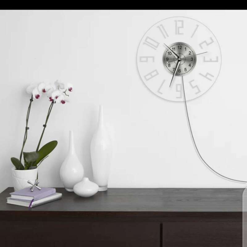 Modern arabic numerals illuminated led wall clock