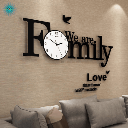 Large modern design wall clock for living room