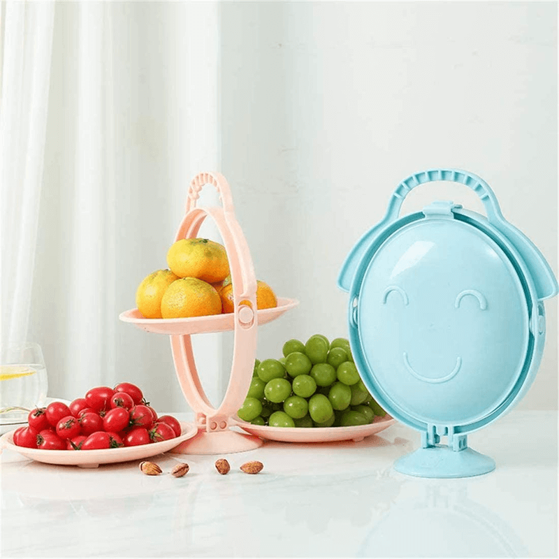 Foldable 3-ply fruit plate