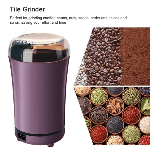 Powerful mini electric coffee grinder