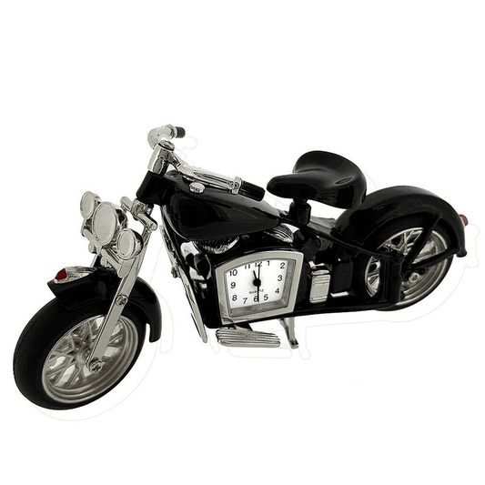 Fossil antique harley bike clock- metal black