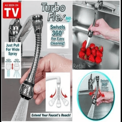 Turbo flex 360 flexible faucet sprayer tap