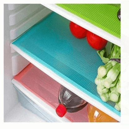 4 pack refrigerator liners multicolor mats