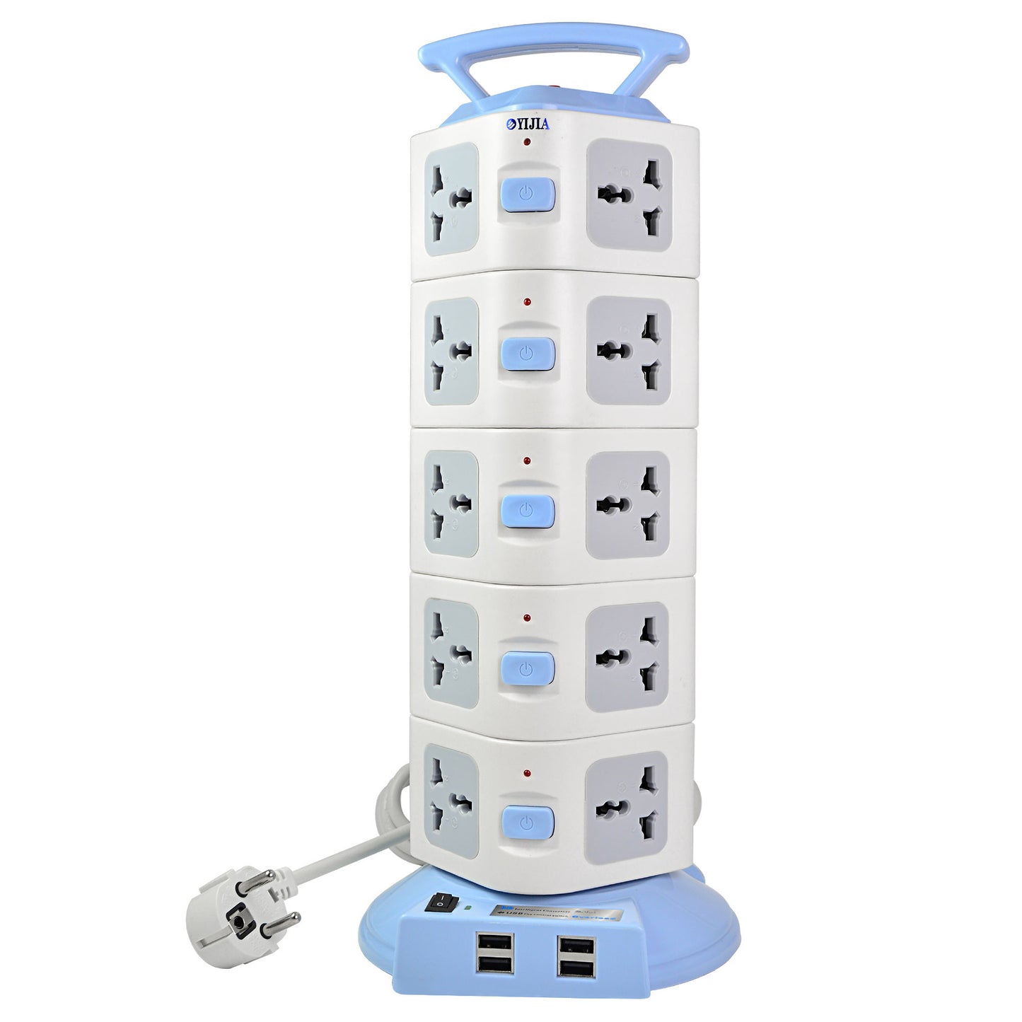 Multifunctional vertical socket