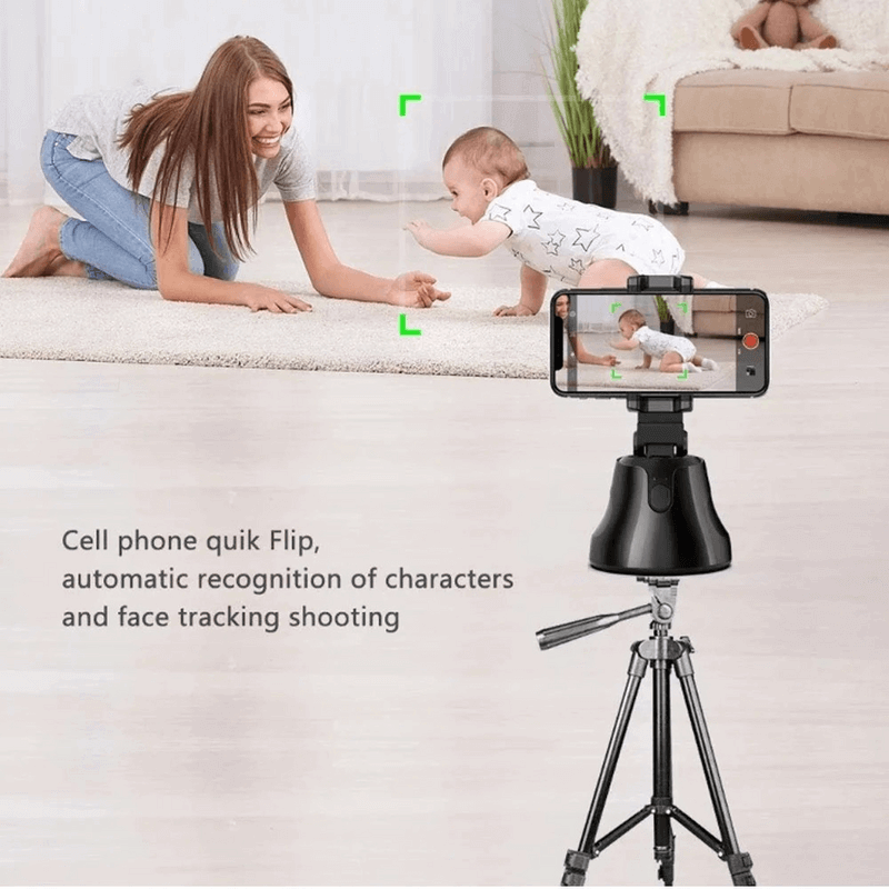 360°rotation auto face tracking smart shooting phone holder