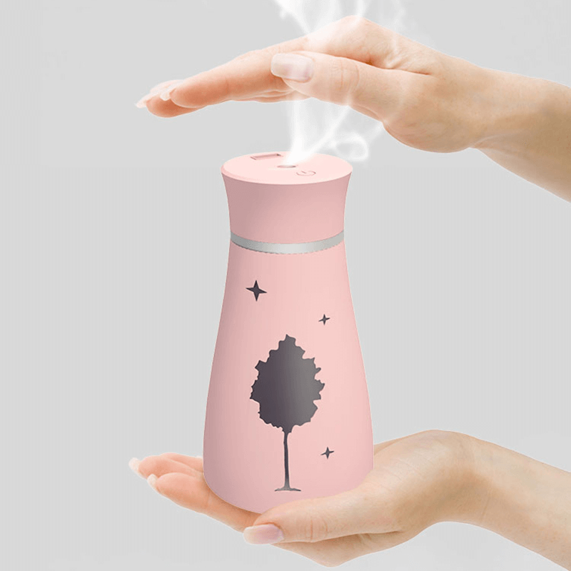 Air humidifier maple leaf oil diffuser with led night - multi