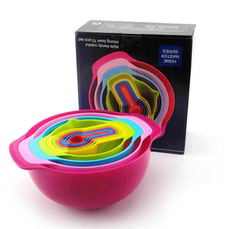 Baking mixing bowl set