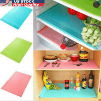 4 pack refrigerator liners multicolor mats