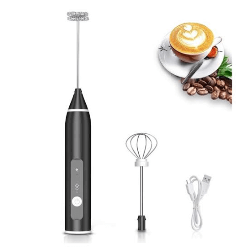 Electric rechargeable coffee beater