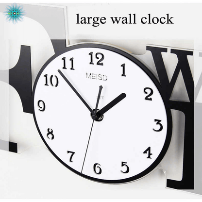 Large modern design wall clock for living room