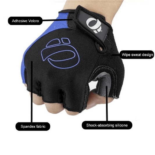 Non-slip half finger gloves for bicycle