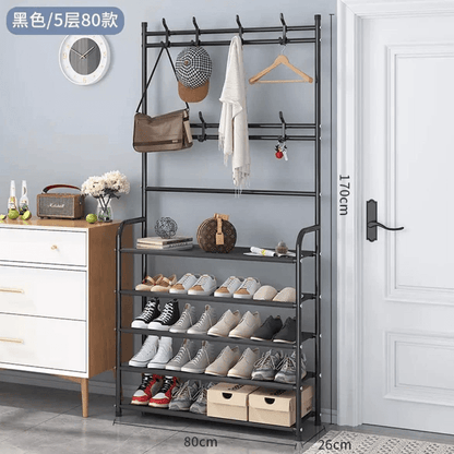 Stainless steel 5 layer shoe storage organizer rack