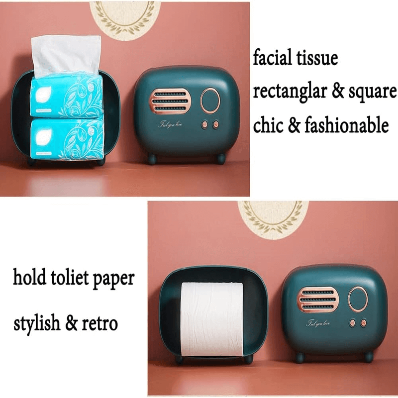 Retro radio tissue box