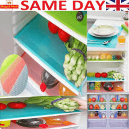 4 pack refrigerator liners multicolor mats