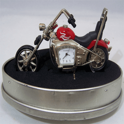 Limited edition antique harley timepiece desk clock