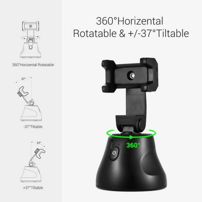 360°rotation auto face tracking smart shooting phone holder