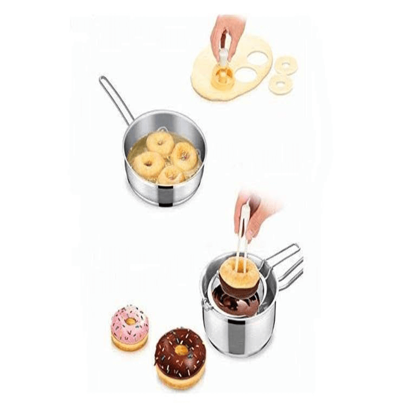 Donut cake mold with dipping plier