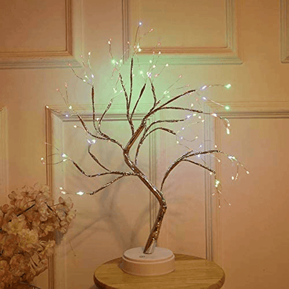 Fairy sparkly diy tree lamp with remote control