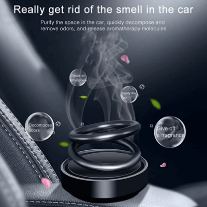 Car solar rotating air freshener