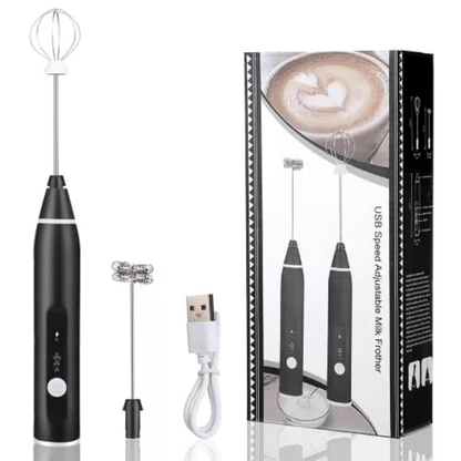 Electric rechargeable coffee beater