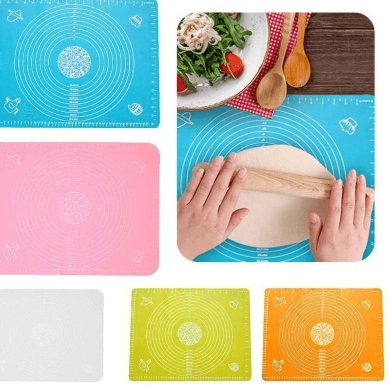 Silicone baking mat with measurements cooking