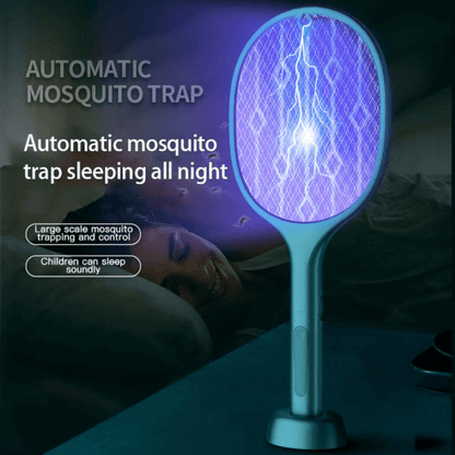 2 in 1 rechargeable usb mini mosquito swatter