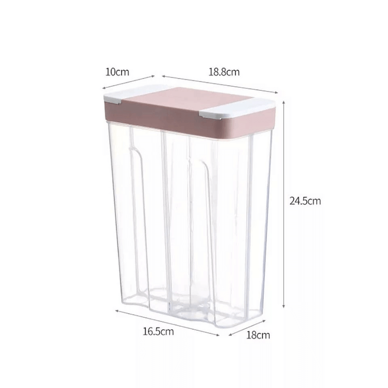 4 partition food storage jar