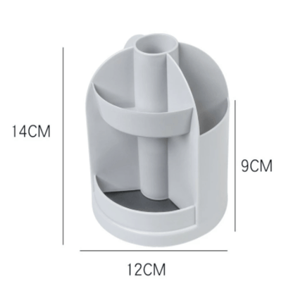 Plastic pen holder tabletop 360 rotatable stationary organizer