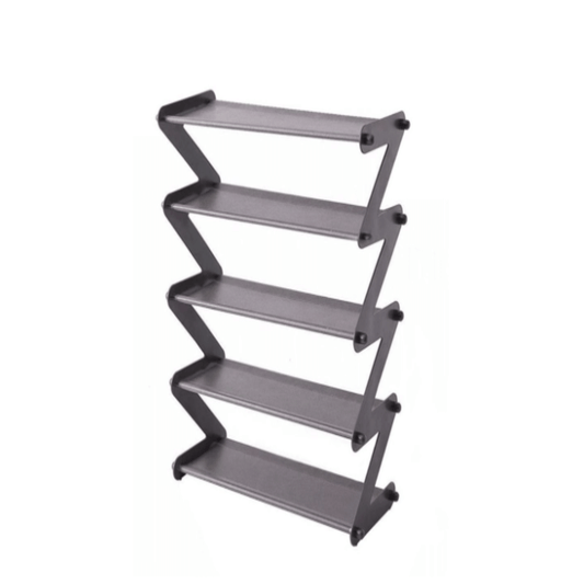 Simplicity z-shaped 5 -tier shoe rack