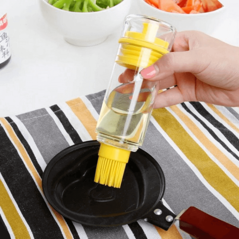 Silicone oil brush bottle