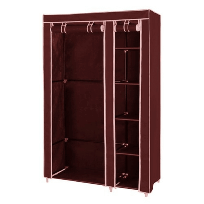 Collapsible cloth wardrobe (brown)